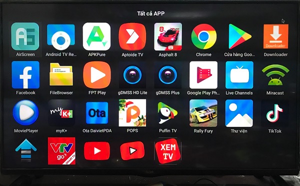 Android TV dùng phiên bản điện thoại cài đặt ứng dụng dễ dàng