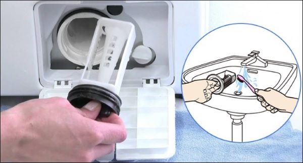 Kiểm tra hoặc thay bộ phận bơm xả là cách xử lý khi máy báo lỗi E23