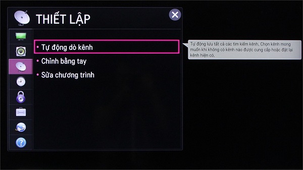 Nguyên nhân tivi mất tiếng khi dò kênh