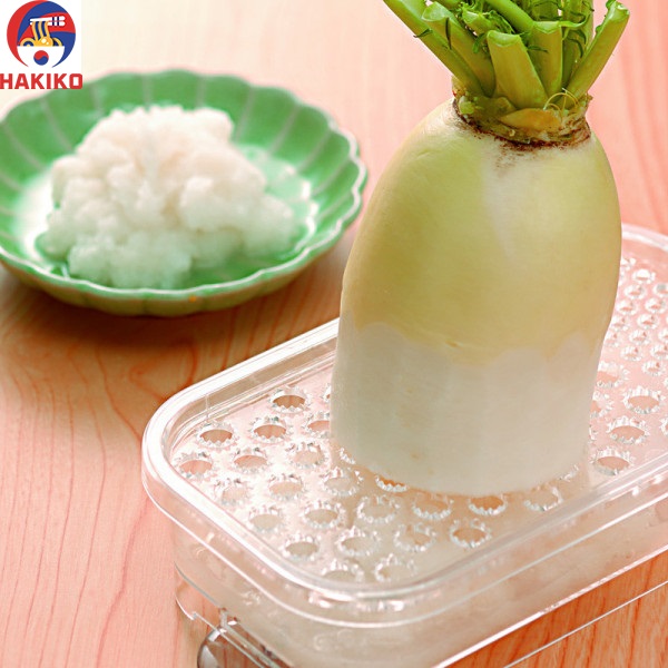 Bàn Nạo, Nghiền Rau, Củ Quả Kèm Hộp Đựng (Hình Chữ Nhật) Nhật Bản