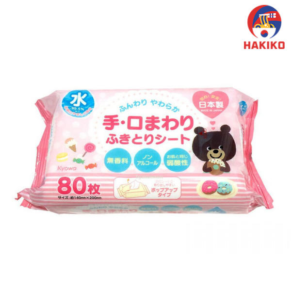 Gói 80 Tờ Giấy Ướt Nhật Bản Cho Bé