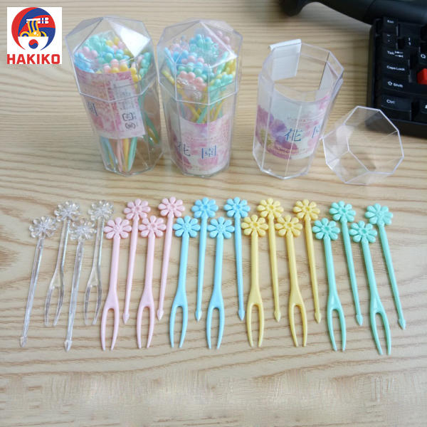 Hộp 20 Dĩa Ăn Trái Cây Hình Hoa Nhật Bản