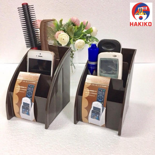 Hộp 3 Ngăn Đựng Bút, Điều Khiển (Màu Nâu) Nhật Bản