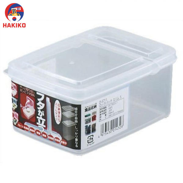 Hộp Nhựa Đựng Thực Phẩm 1,1L Nắp Liền Nhật Bản