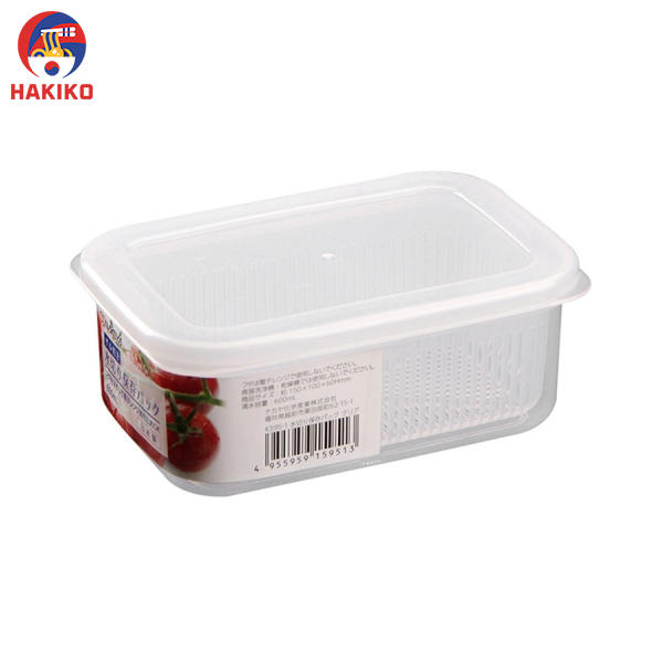 Hộp Nhựa Đựng Thực Phẩm 2 Lớp 600Ml Nakaya Nhật Bản