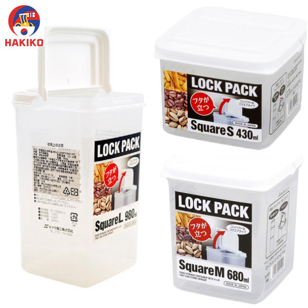 Hộp Nhựa Đựng Thực Phẩm 980Ml Nhật Bản, Nắp Liền,Dáng Cao