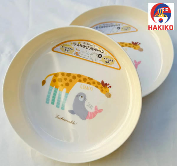 Khay Ăn Tròn Cho Bé Có Đế Chống Trượt Nakano Nhật Bản