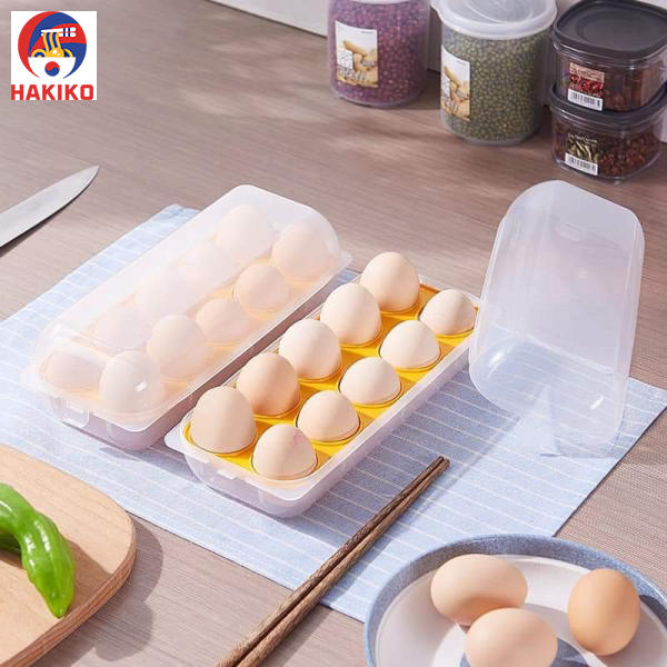 Khay Đựng Trứng 10 Ngăn Có Nắp Đậy Nhật Bản