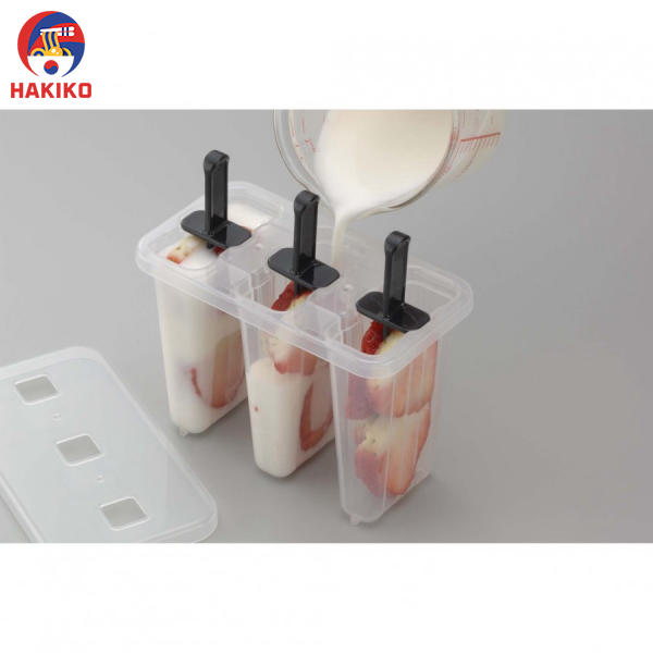 Khuôn Làm Kem 3 Chiếc Inomata (Nhựa Trong) Nhật Bản