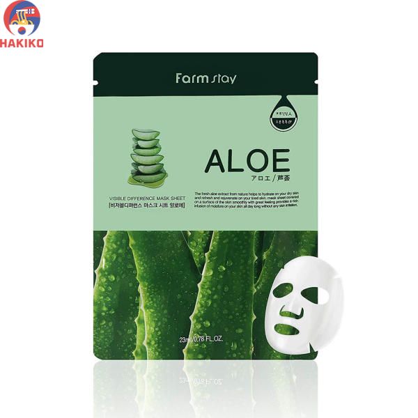 Mặt Nạ Dưỡng Da Farmstay Lô Hội Hàn Quốc 알로에 마스크 시트
