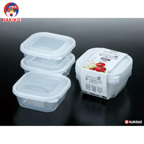 Set 3 Hộp Nhựa Đựng Thực Phẩm 380Ml Nhật Bản
