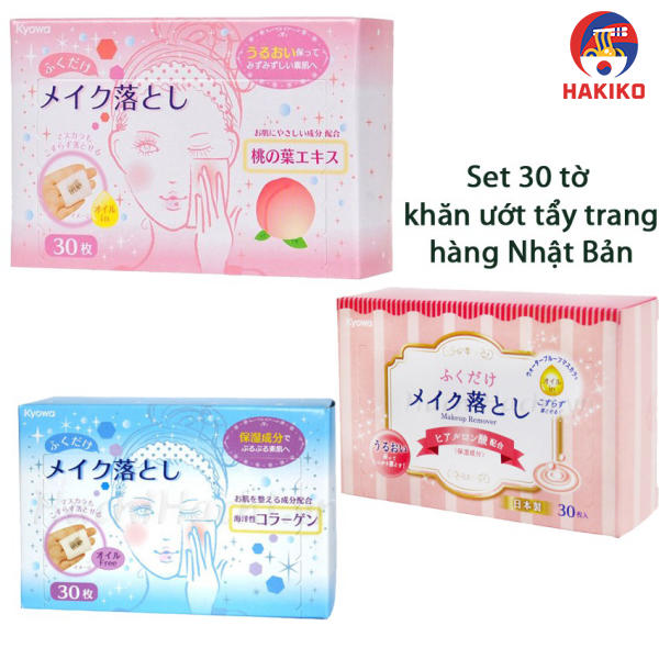 Set 30 Khăn Ướt Tẩy Trang Nhật Bản