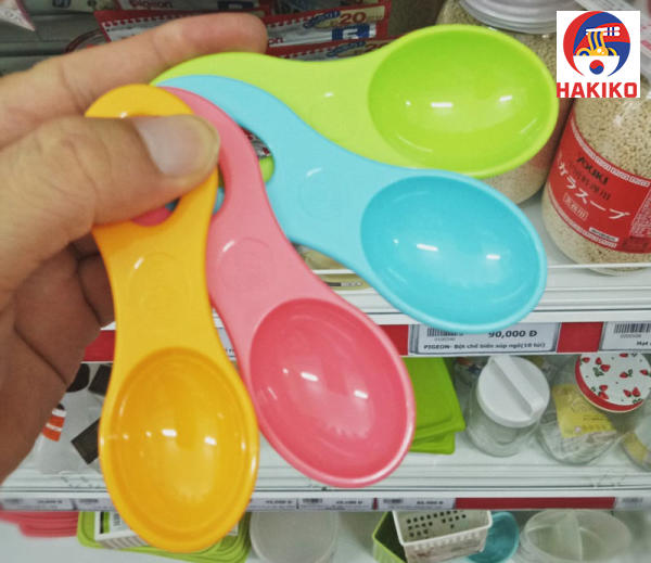 Set 4 Thìa Đong Gia Vị Màu Sắc Nhật Bản