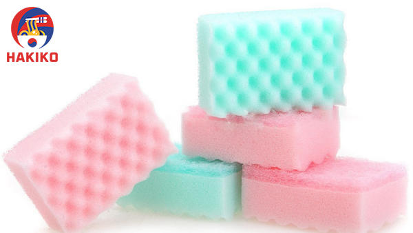 Set 5 Miếng Xốp Rửa Bát Hình Răng Cưa Nhật Bản