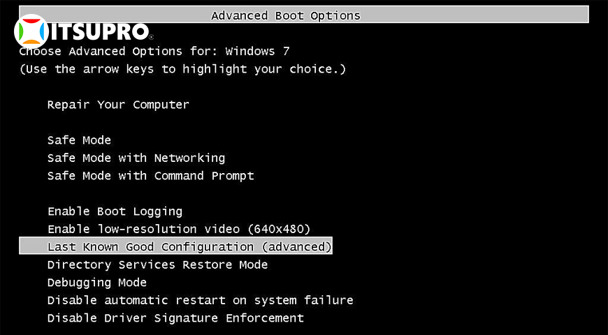 Bạn có thể truy cập chế độ “Safe mode” bằng cách ấn liên tục nút F8