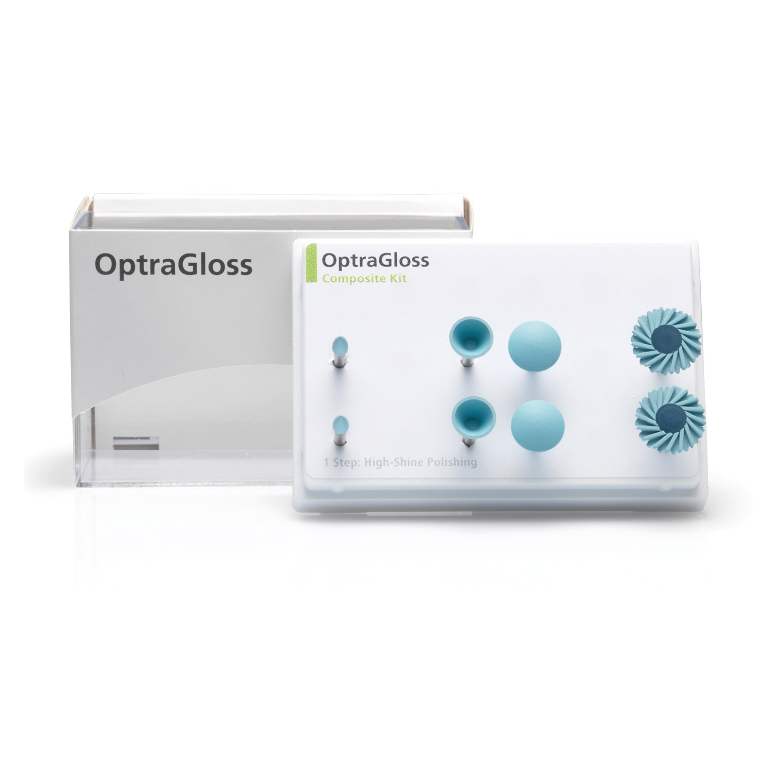 Bộ đánh bóng phục hình composite - OptraGloss Ivoclar Vivadent - Bộ 8 mũi