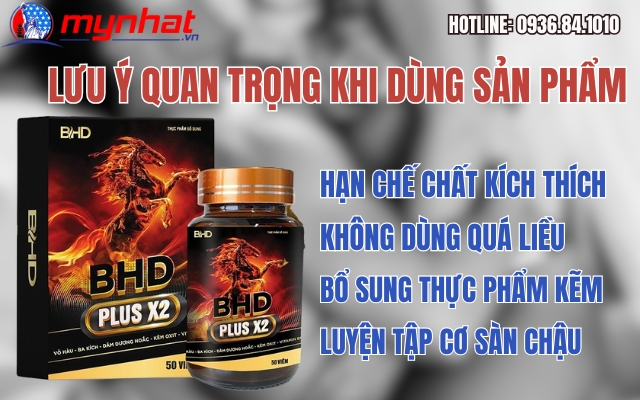 Chú ý khi dùng BHD plus x2