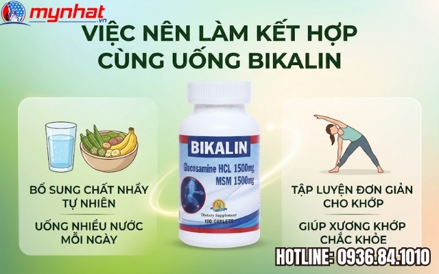 tập luyện và ăn uống khoa học cùng Bikalin để xương khớp chắc khỏe
