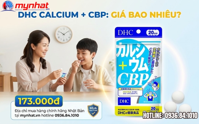 giá viên uống DHC Calcium + CBP