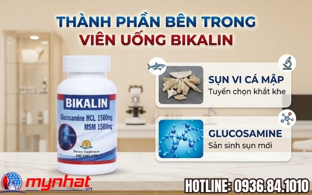 giới thiệu thành phần trong viên uống Bikalin