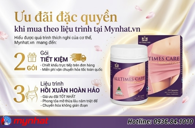 ưu đãi đặc quyền khi mua theo liệu trình tại mynhat.vn