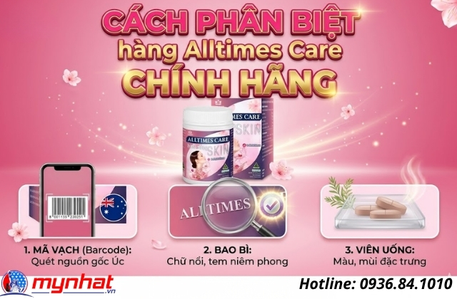 cách phân biệt hàng alltimes care whitening skin chính hãng