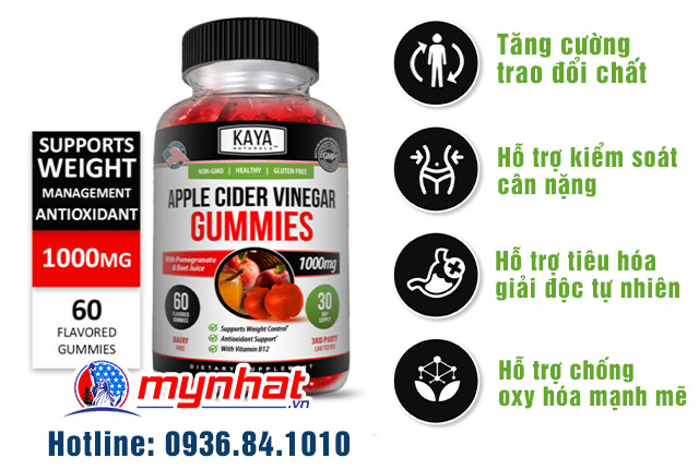 Viên giảm cân Apple Cider Vinegar Gummies có tốt không
