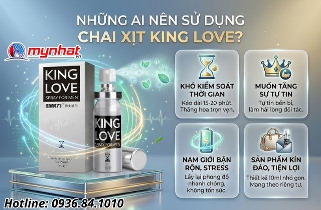 Những ai nên sử dụng chai xịt King Love để cải thiện bản lĩnh?