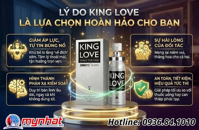 Những tiêu chí nhận diện chai xịt King Love spray thật giả