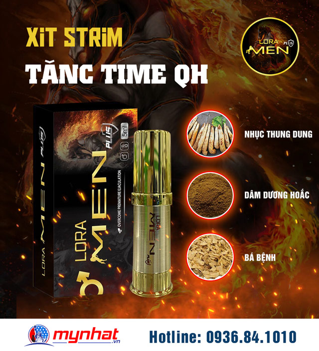 Thành phần có trong xịt Lora Men Plus