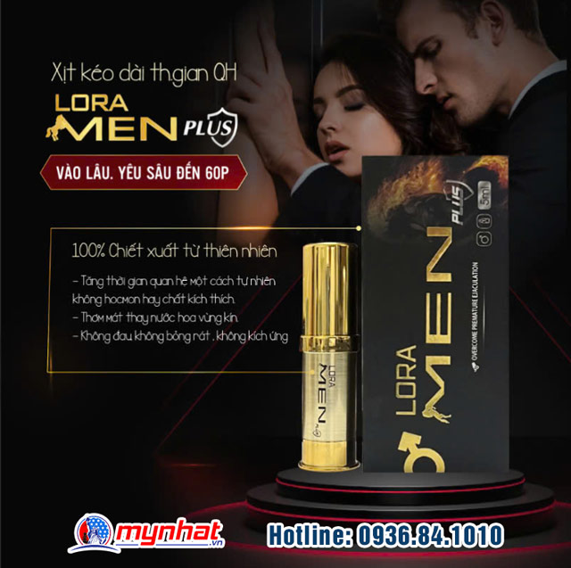 Tác dụng chính của xịt Lora Men Plus