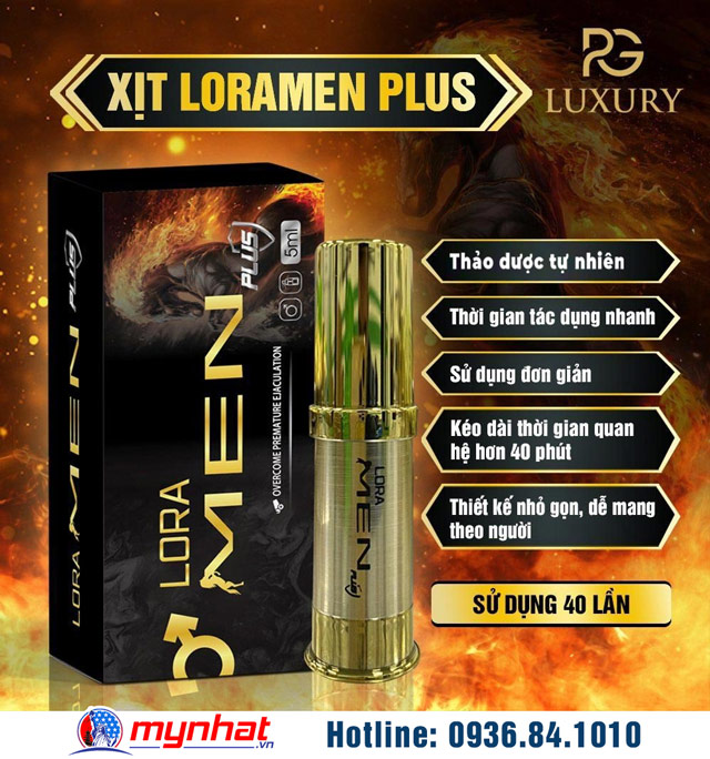 Hướng dẫn sử dụng chai xịt lora men plus