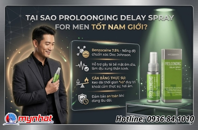 Tại sao Proloonging Delay Spray For Men tốt nam giới?