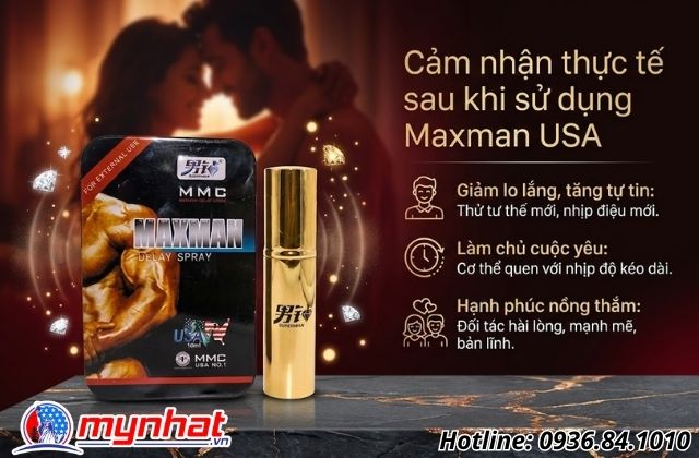 Cơ chế tác động của chai xịt Maxman USA