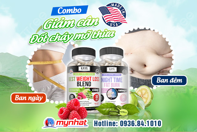 Combo NIGHT TIME FAT BURN - BEST WEIGHT LOSS BLEND giảm cân đốt cháy mỡ