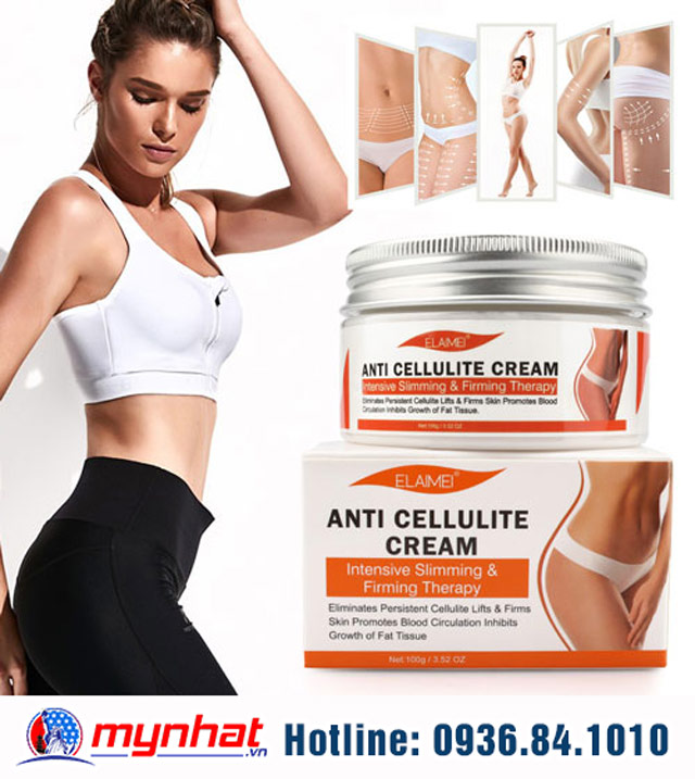 Hướng dẫn sử dụng kem bôi tan mỡ Elaimei Anti Cellulite Cream
