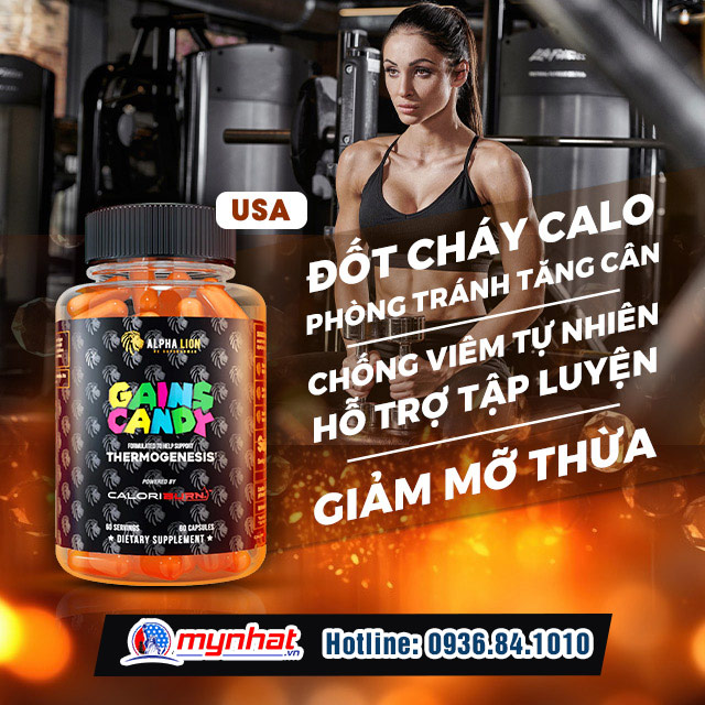 Công dụng của GAINS CANDY CALORIBURN