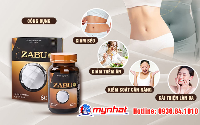 Tác dụng của viên giảm béo Zabu