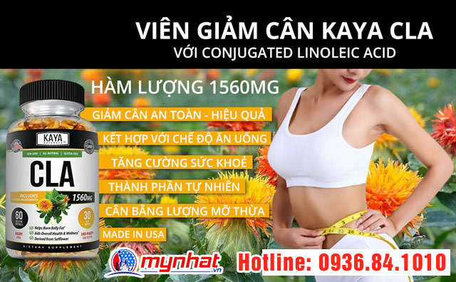 Viên giảm cân Kaya CLA đốt mỡ tự nhiên