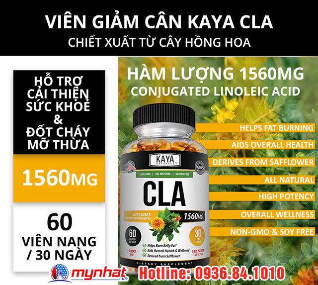 Tác dụng của viên giảm cân Kaya CLA