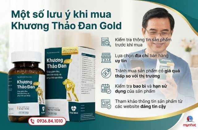 Một số lưu ý khi mua Khương Thảo Đan Gold