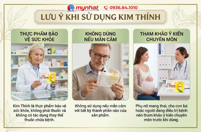 Lưu ý khi sử dụng Kim Thính