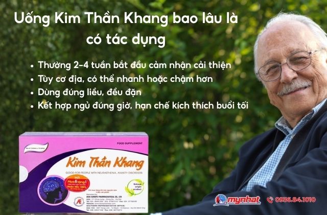 Uống Kim Thần Khang bao lâu là có tác dụng
