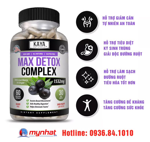 Viên uống MAX DETOX COMPLEX có tốt không?