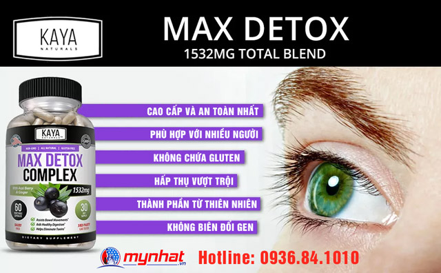Công dụng của MAX DETOX COMPLEX