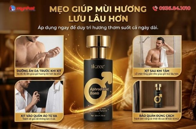 Mẹo giúp mùi hương lưu lâu hơn