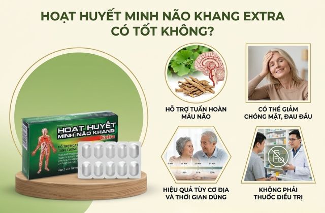 Hoạt Huyết Minh Não Khang Extra Có Tốt Không