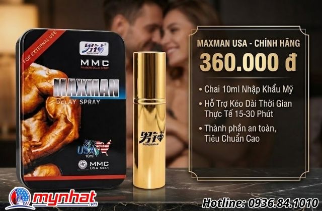 Giá chai xịt Maxman USA bao nhiêu là hợp lý trên thị trường hiện nay?