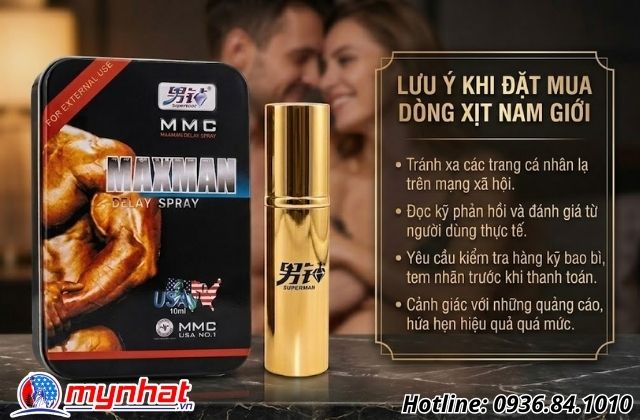 Những lưu ý khi đặt mua dòng xịt hỗ trợ nam giới để tránh bị lừa