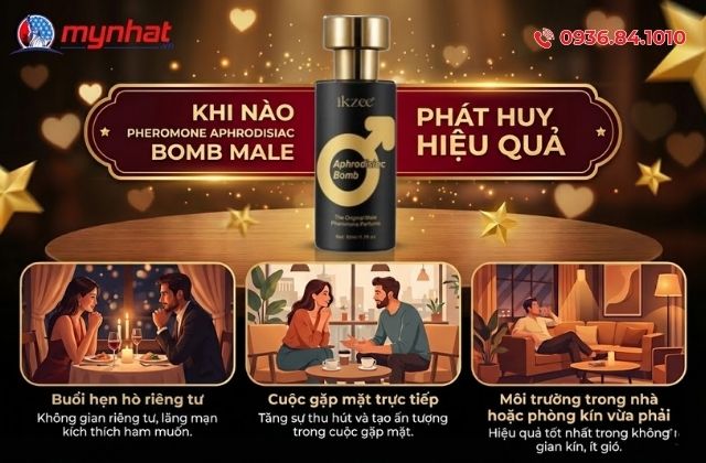Khi nào Pheromone Aphrodisiac Bomb Male phát huy hiệu quả
